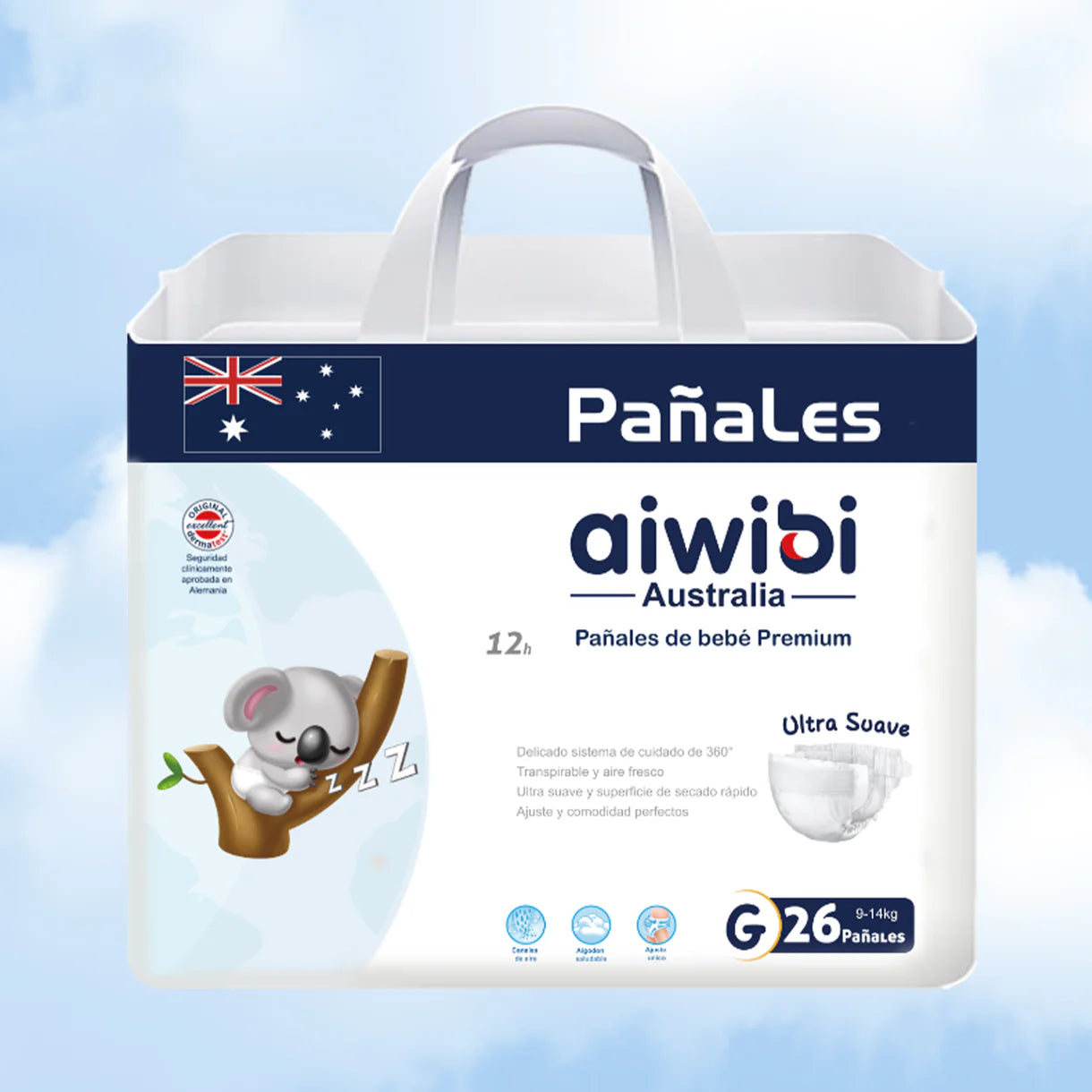 Paquete Pañal para Bebés Premium Día - Talla G 26 Pañales