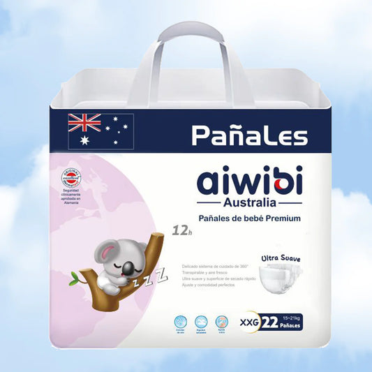 Paquete Pañal para Bebés Premium Día - Talla XXG 22 Pañales