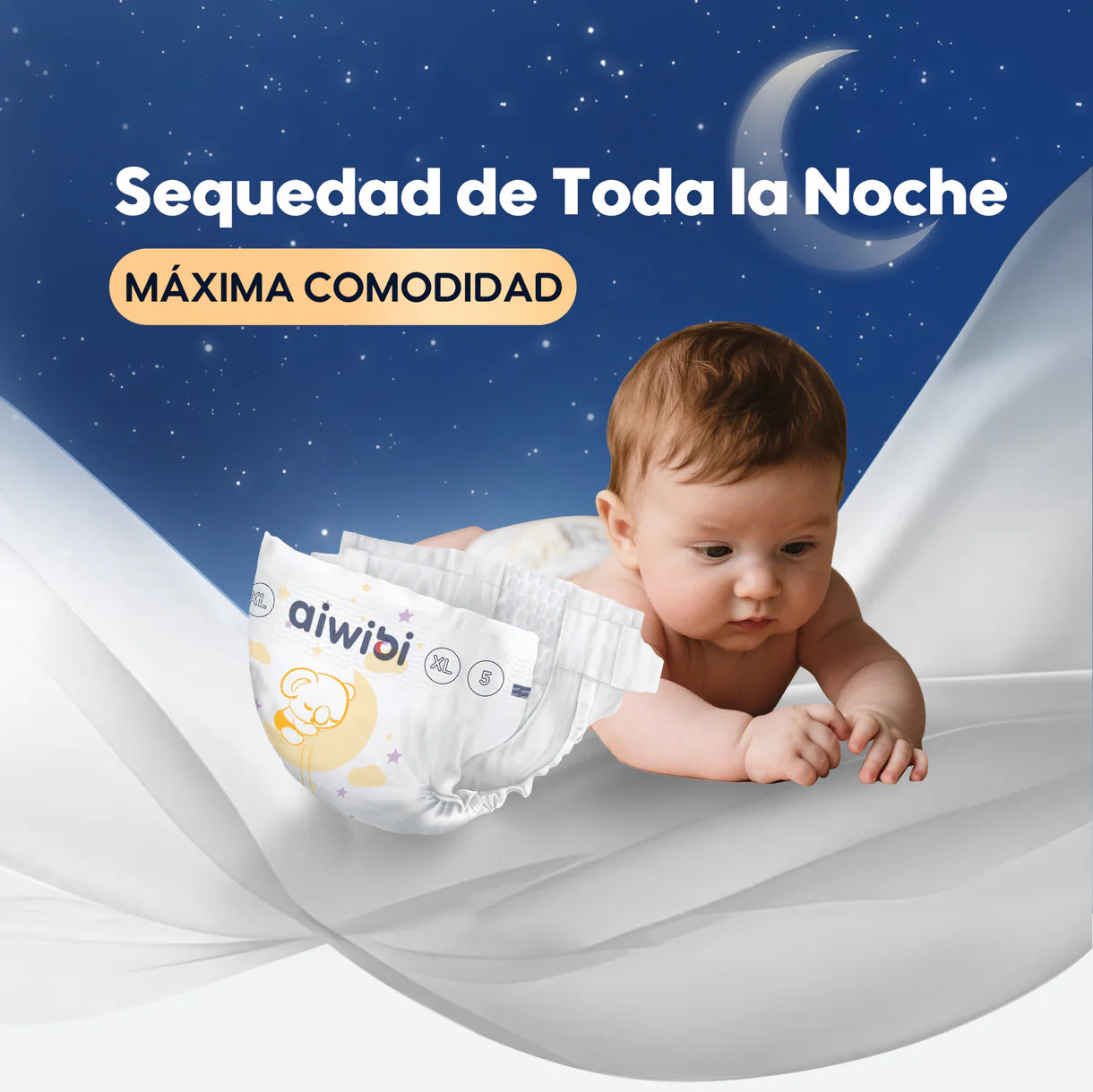 Paquete Pañal para Bebés Premium Dulce Noche - Talla XXG 38 Pañales