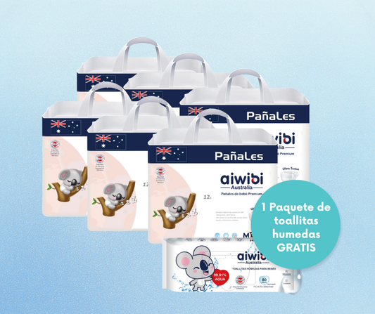 Pack 6x Premium Día (P) + 1 toallitas humedas de ragalo