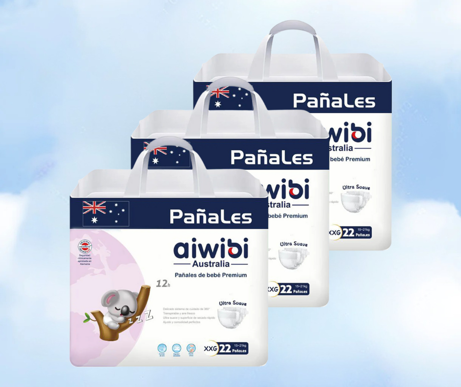 Paquete Pañal para Bebés Premium Día - Talla XXG 22 Pañales