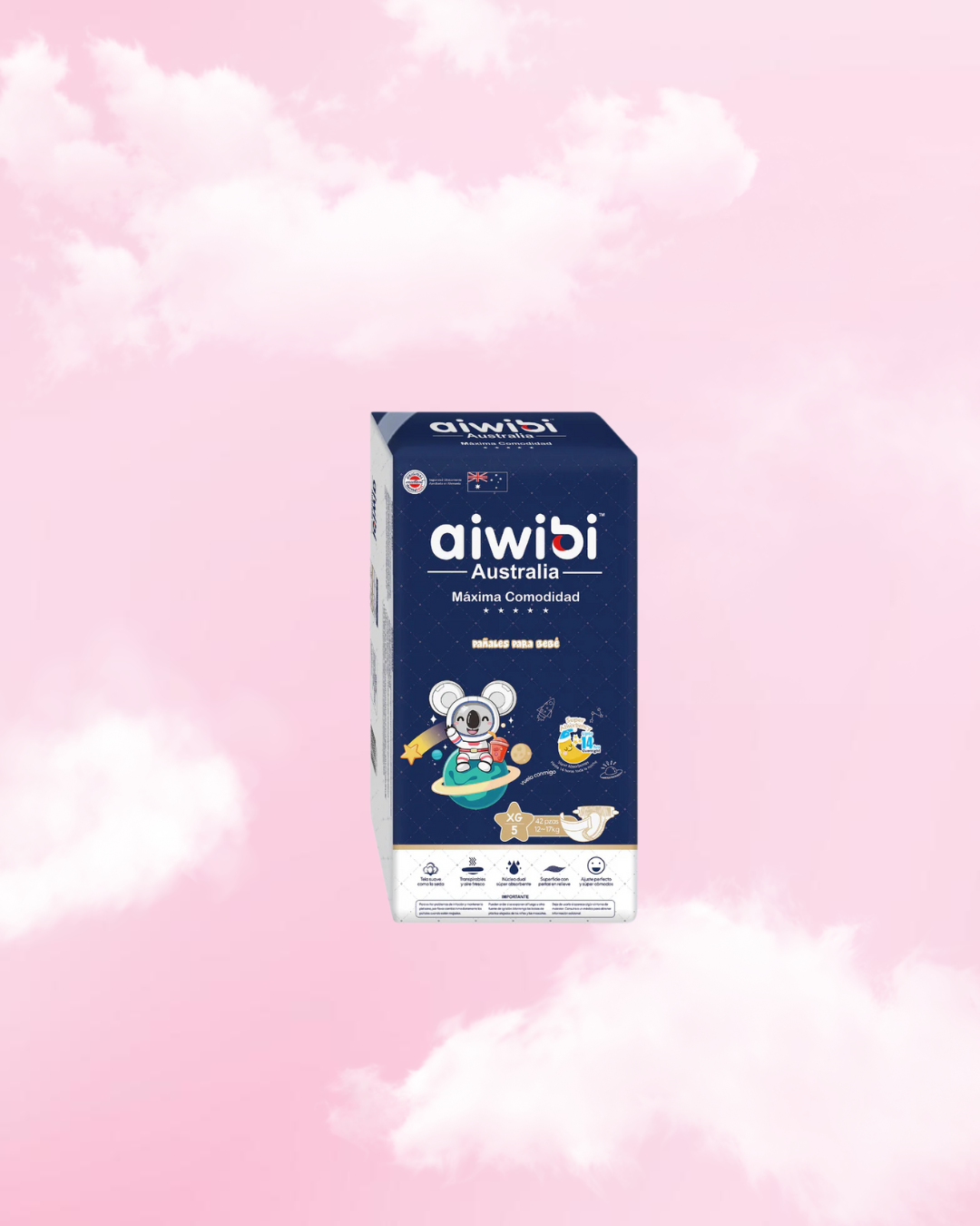 Paquete Pañal para Bebés Premium Dulce Noche - Talla XG 42 Pañales